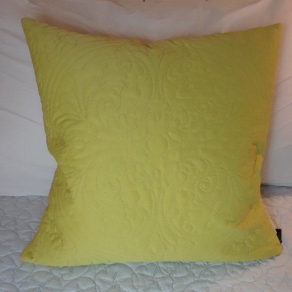 Newport-Layton Quilted Throw Pillow w/ Feather Insert - 20 x 20 - Picture 1 of 12